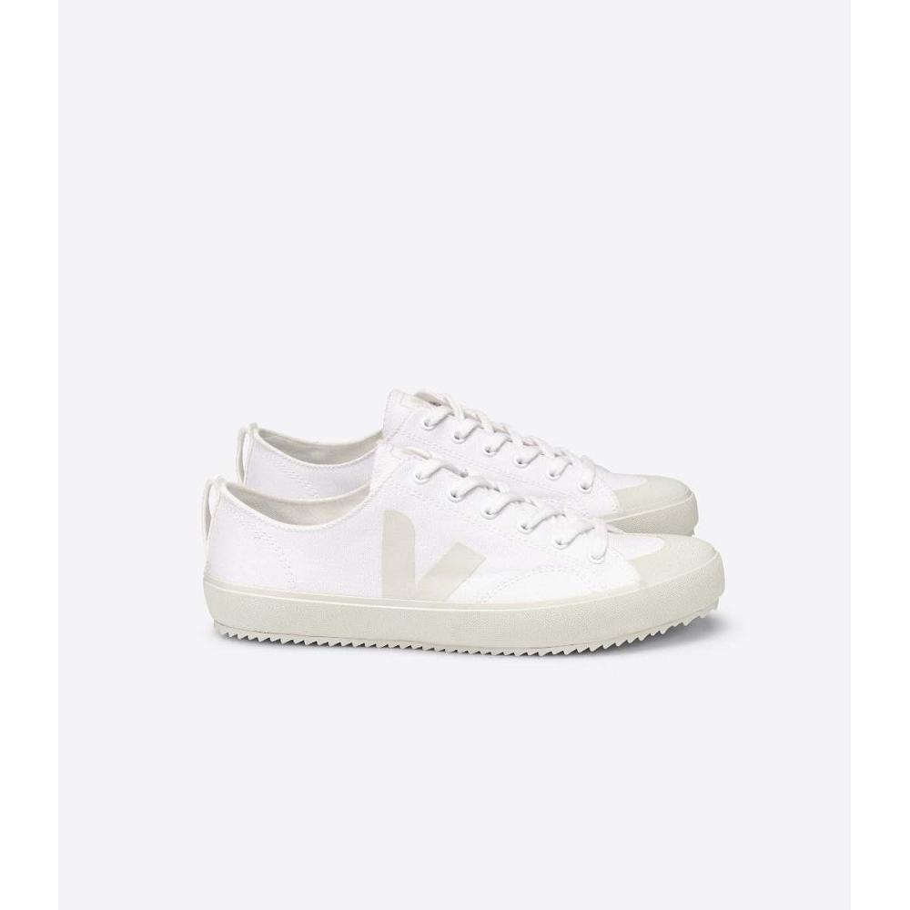 Veja NOVA CANVAS Women\'s Shoes White/Grey | NZ 533MQZ